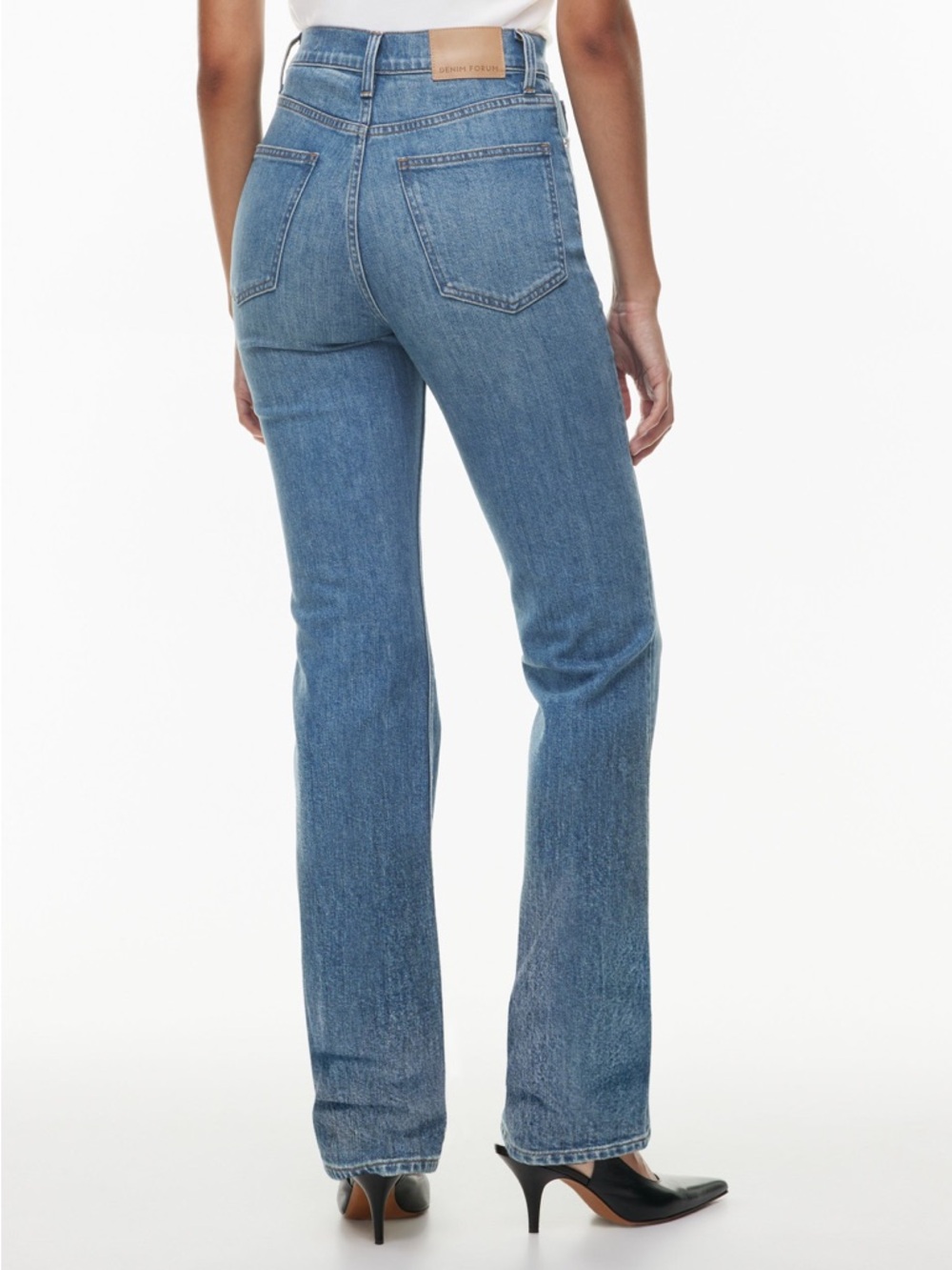 Aritzia Denim Forum The  90s Hi-Rise Stacked Bootcut